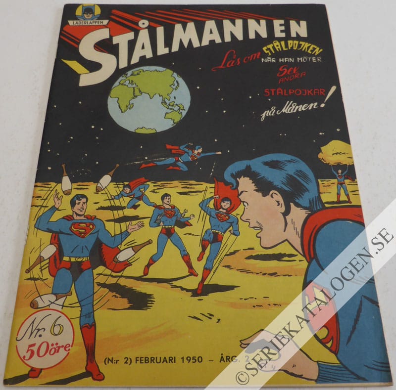 Framsida på Stålmannen #6 (1950)