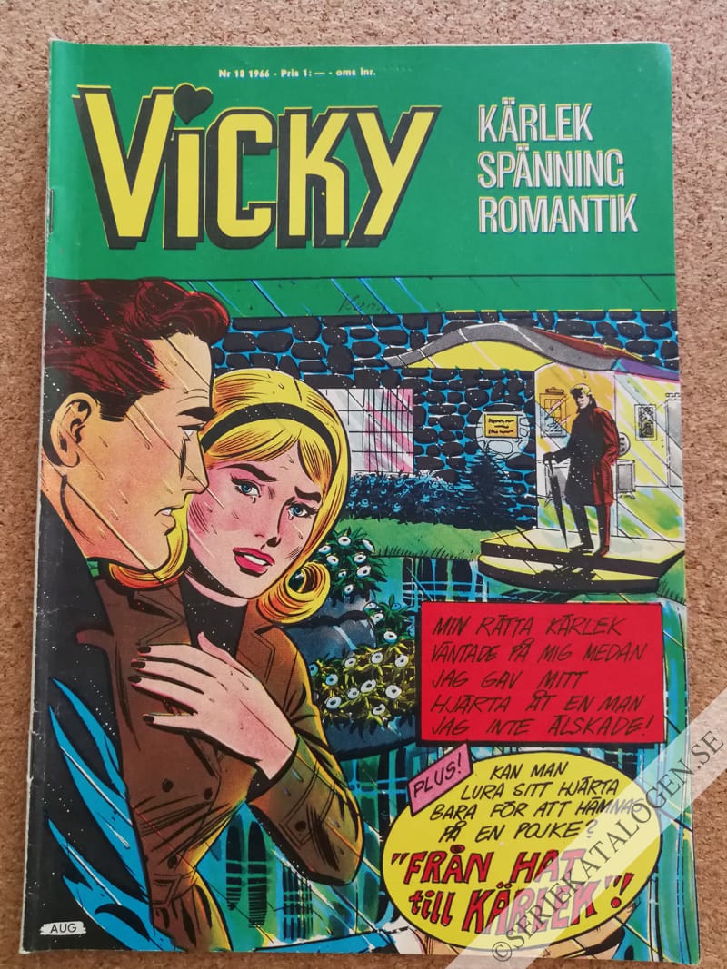 Framsida på Vicky #18 (1966)