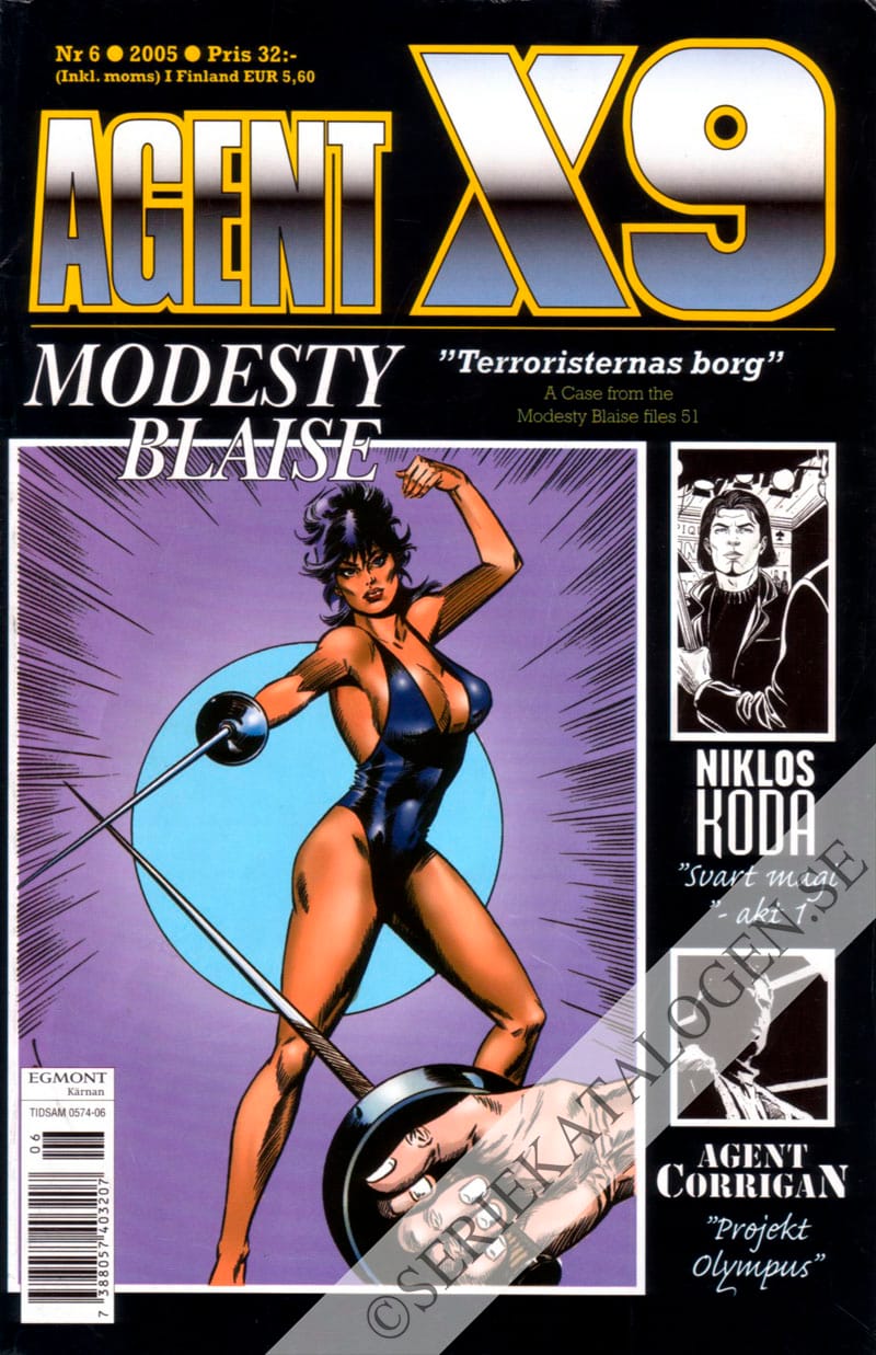 Framsida på Agent X9 #6 (2005)