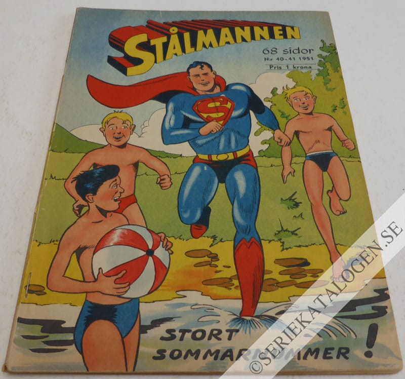 Framsida på Stålmannen #40-41 (1951)
