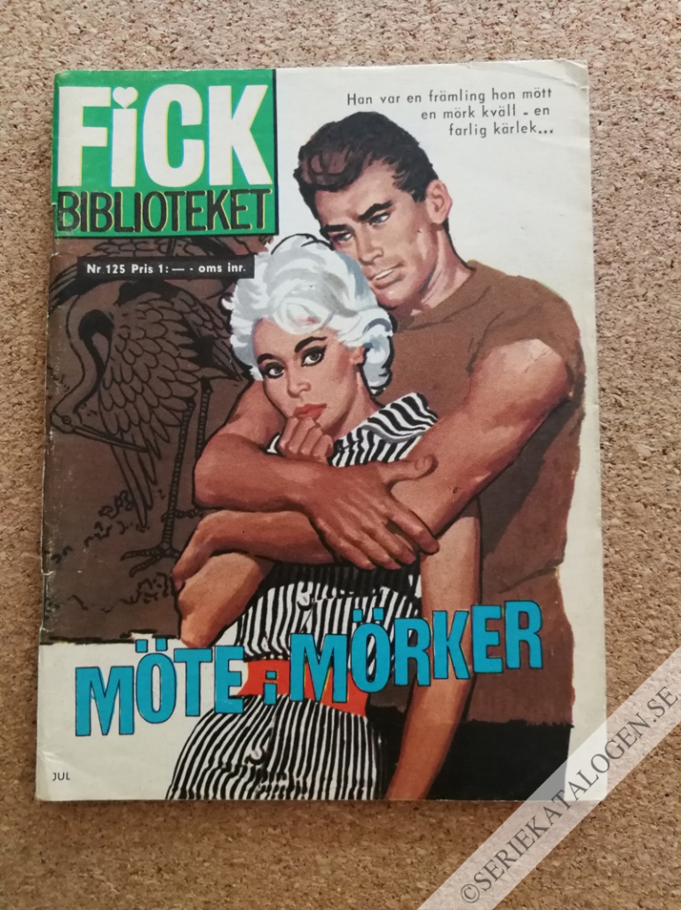 Framsida på Fickbiblioteket Möte i mörker (1966)