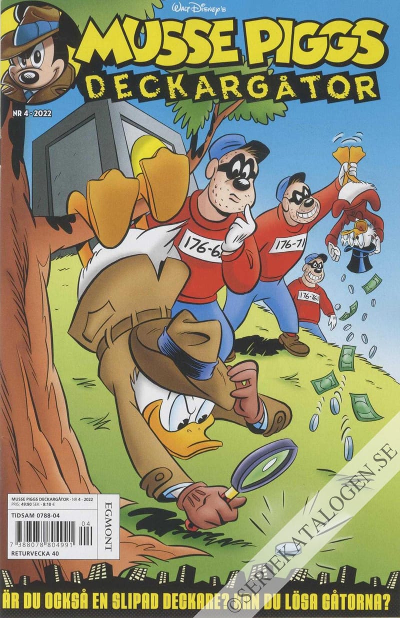 Framsida på Musse Piggs deckargåtor #4 (2022)
