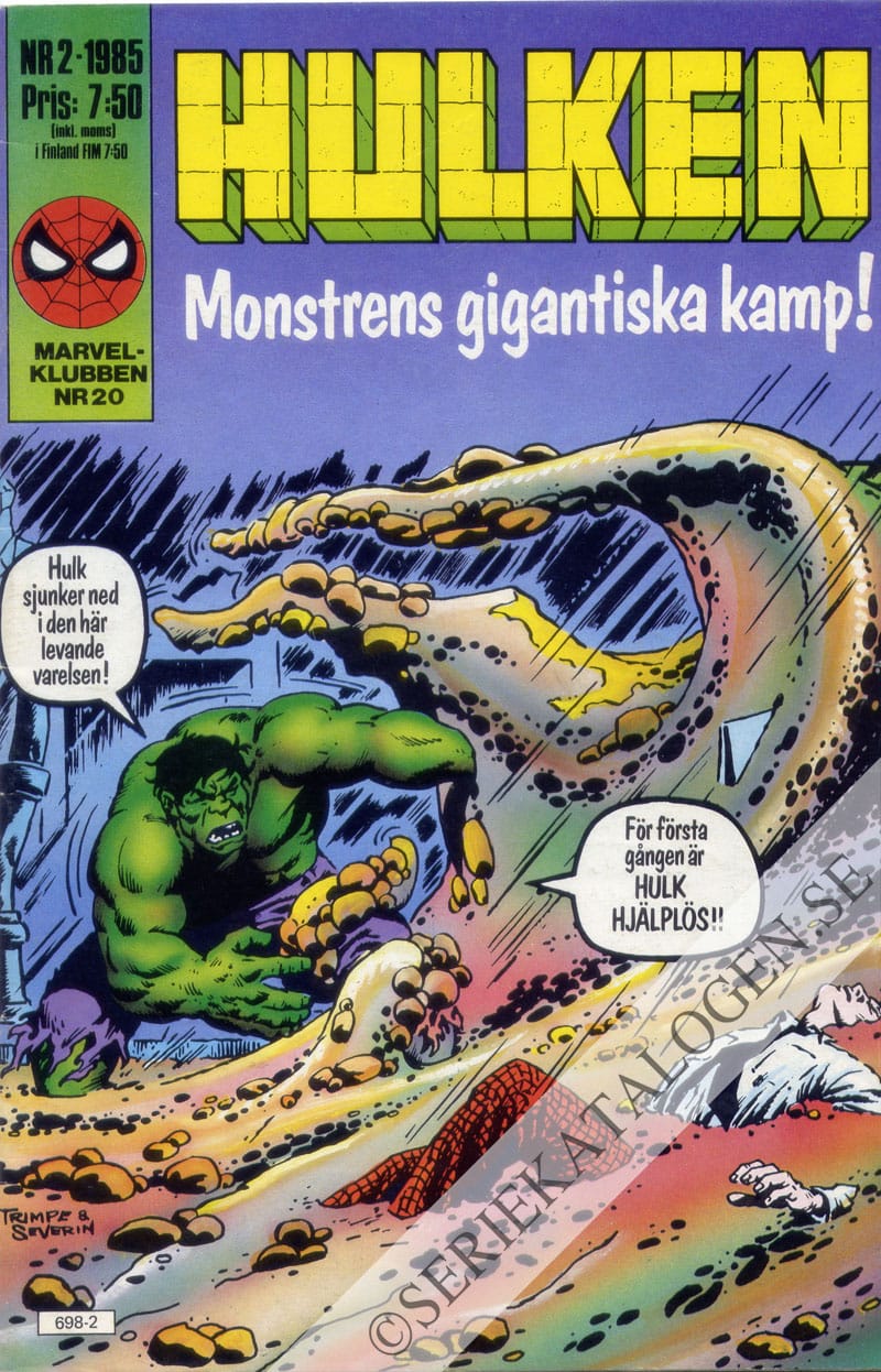 Framsida på Hulken #2 (1985)