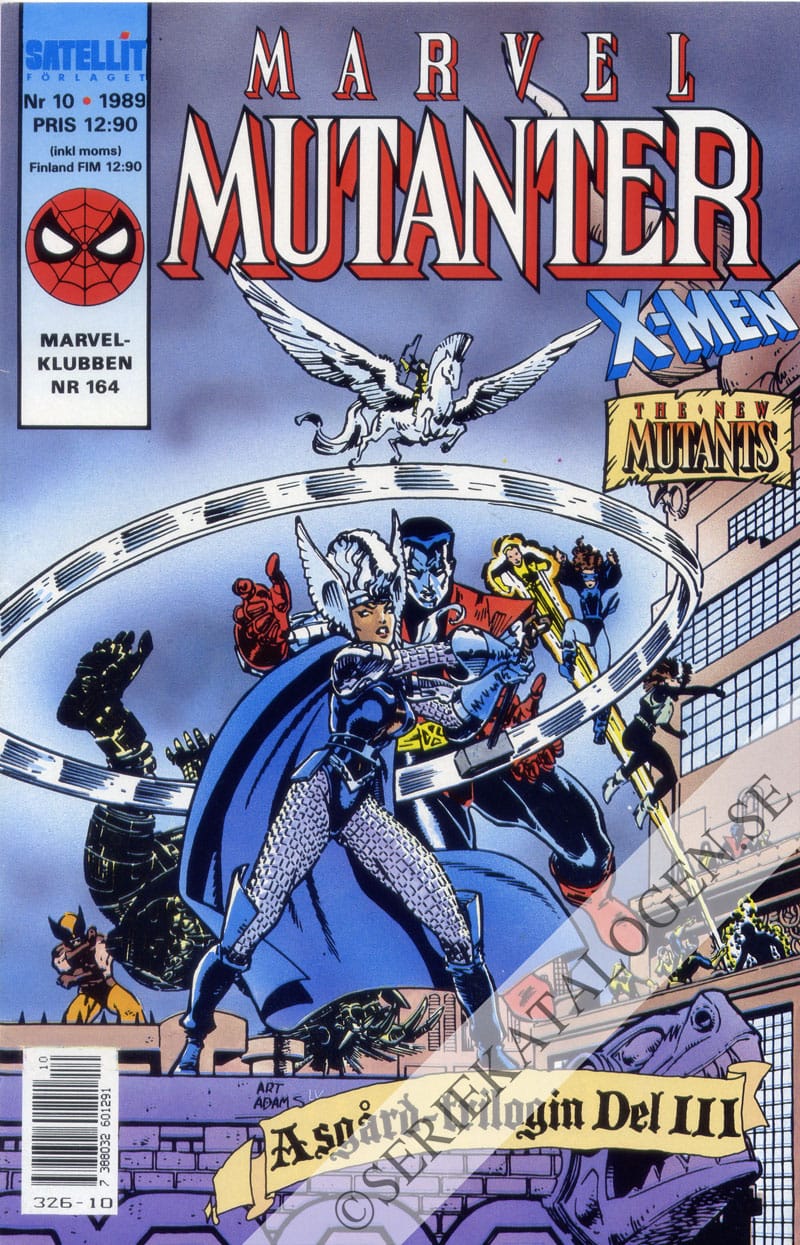 Framsida på Marvel mutanter #10 (1989)