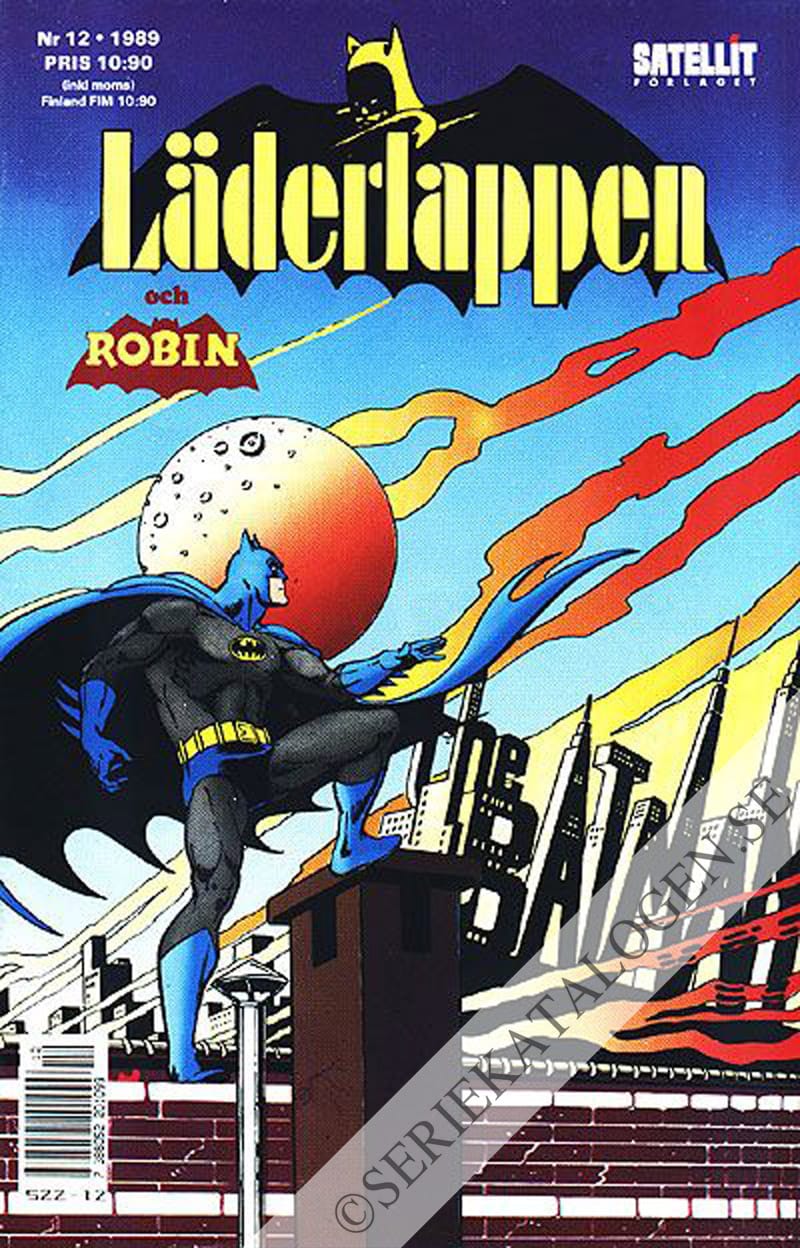 Framsida på Läderlappen och Robin #12 (1989)