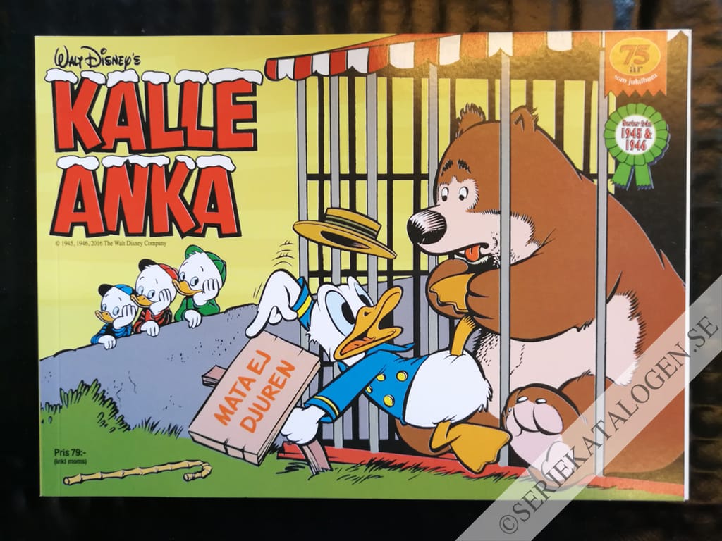 Framsida på Kalle Ankas julbok (2016)