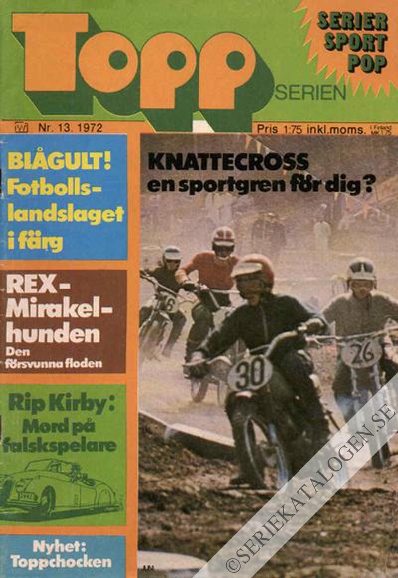 Framsida på Toppserien #13 (1972)