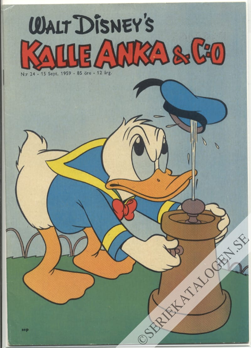 Framsida på Kalle Anka & C:o #24 (1959)