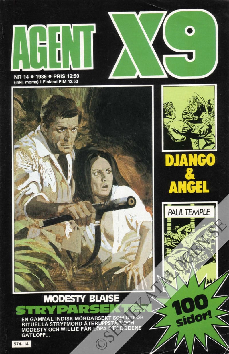 Framsida på Agent X9 #14 (1986)