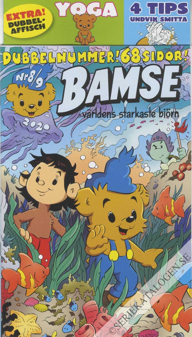 Framsida på Bamse #8-9 (2020)