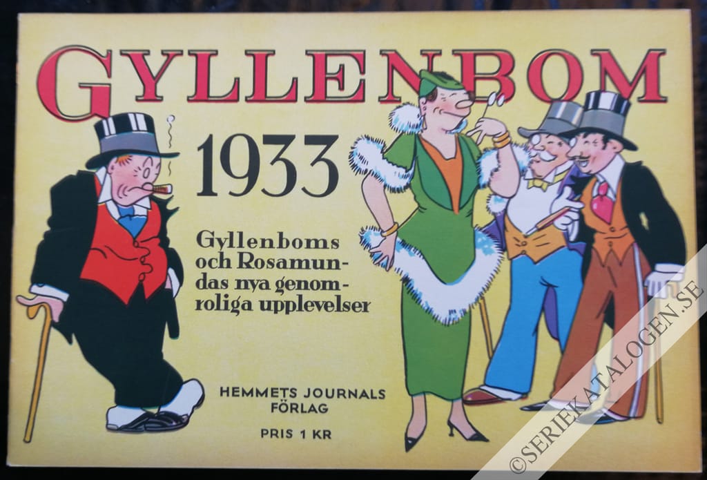 Framsida på Gyllenbom Gyllenboms och Rosamundas nya genomroliga upplevelser (1933)