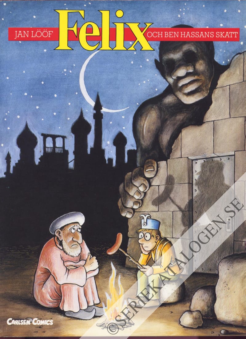 Framsida på Felix Felix och Ben Hassans skatt (1990)
