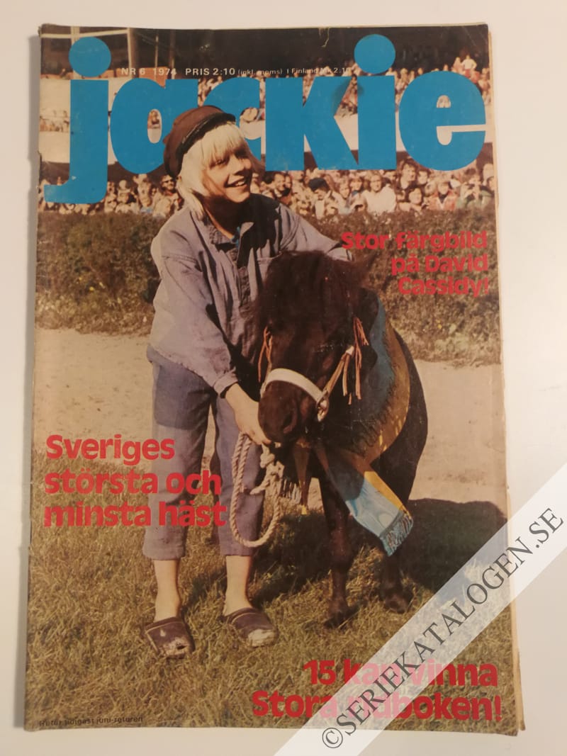 Framsida på Jackie #6 (1974)