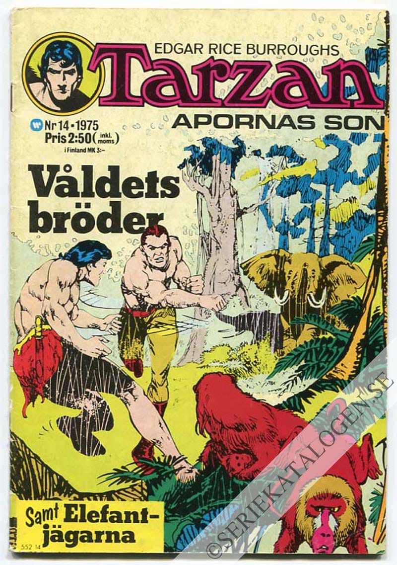 Framsida på Tarzan #14 (1975)