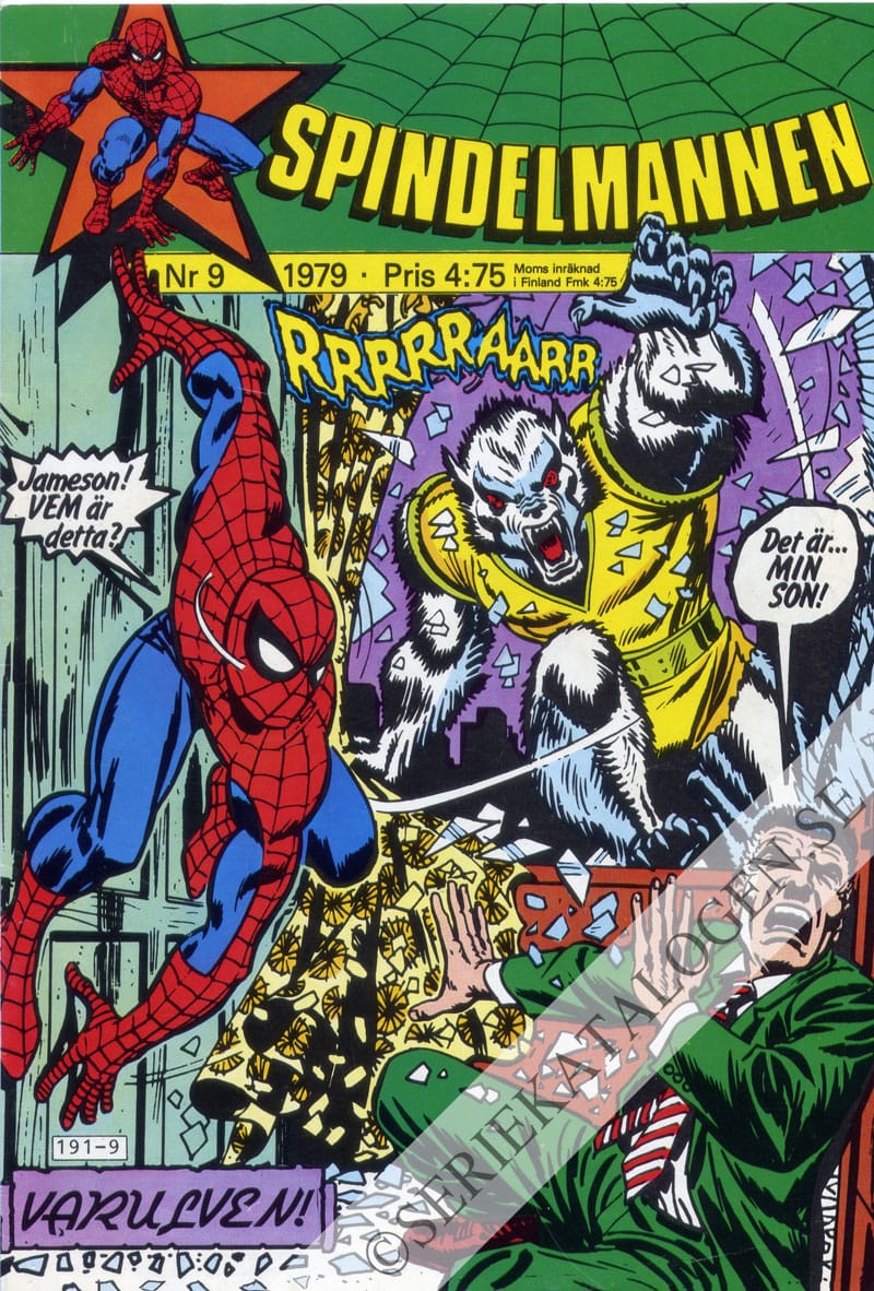 Framsida på Spindelmannen #9 (1979)