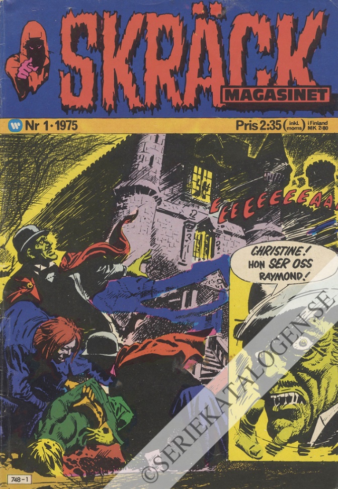 Framsida på Skräckmagasinet #1 (1975)