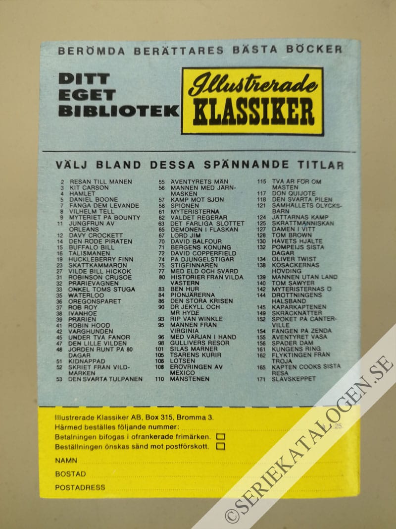 Baksida på Slåss till sista man (1966)