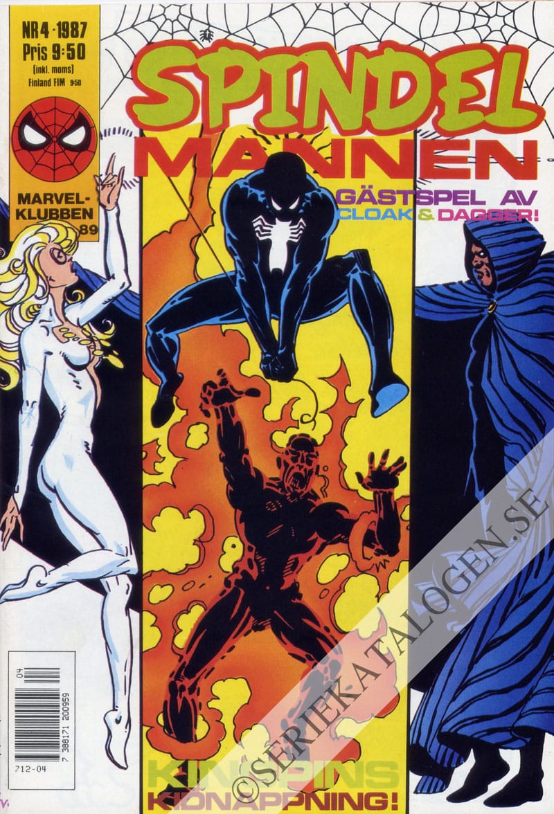 Framsida på Spindelmannen #4 (1987)