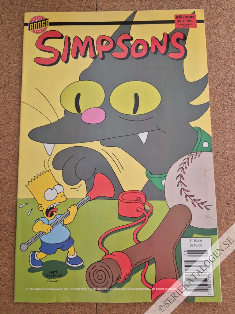 Framsida på Simpsons #6 (2002)
