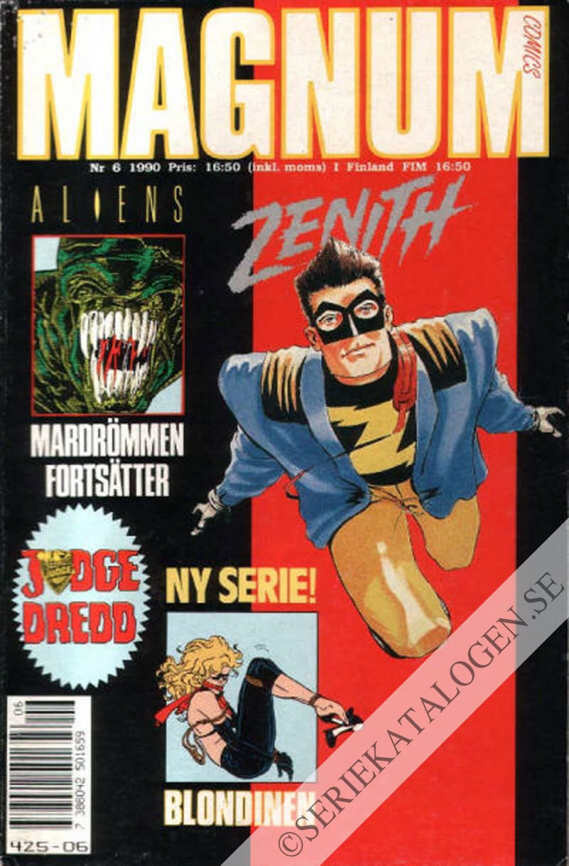 Framsida på Magnum comics #6 (1990)
