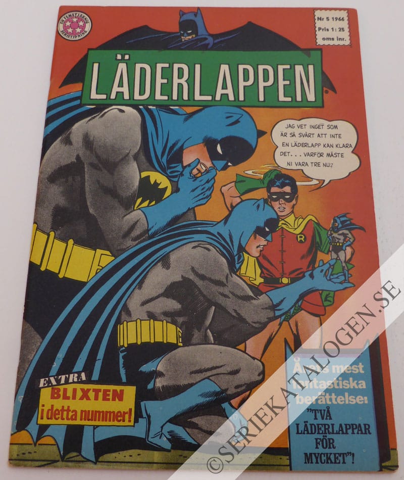 Framsida på Läderlappen och Robin #5 (1966)