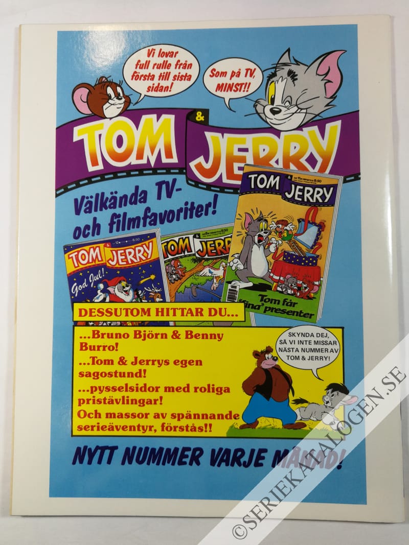 Baksida på Tom möter murmeldjuret! (1989)