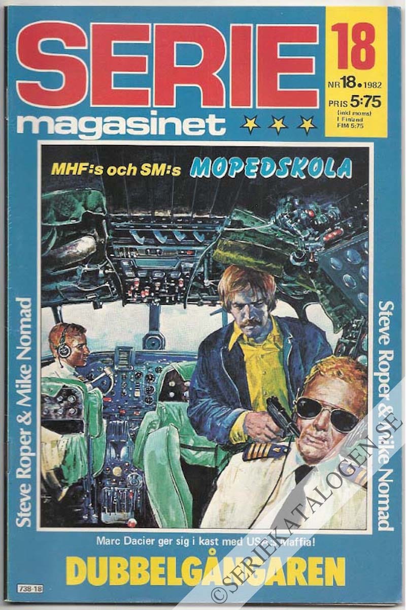Framsida på Seriemagasinet #18 (1982)
