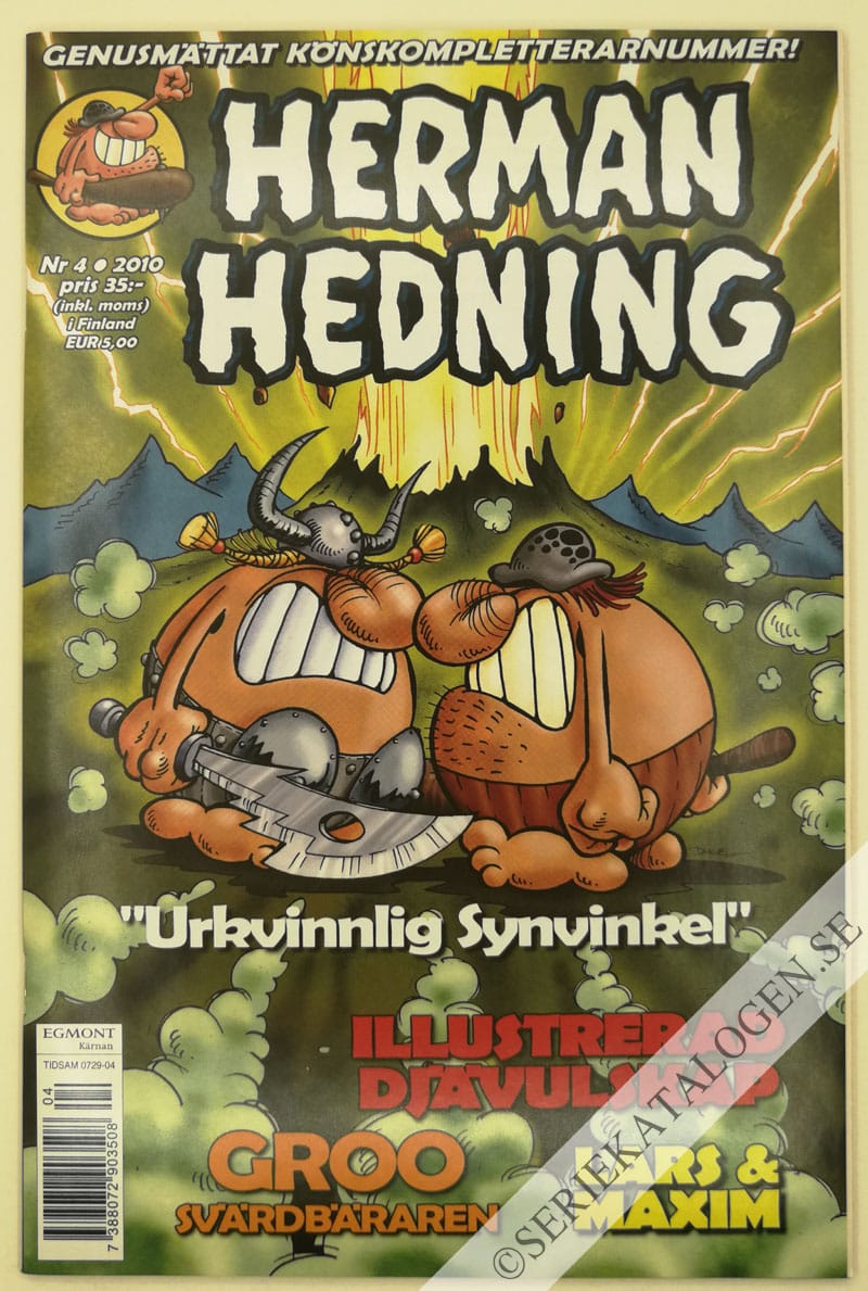 Framsida på Herman Hedning #4 (2010)