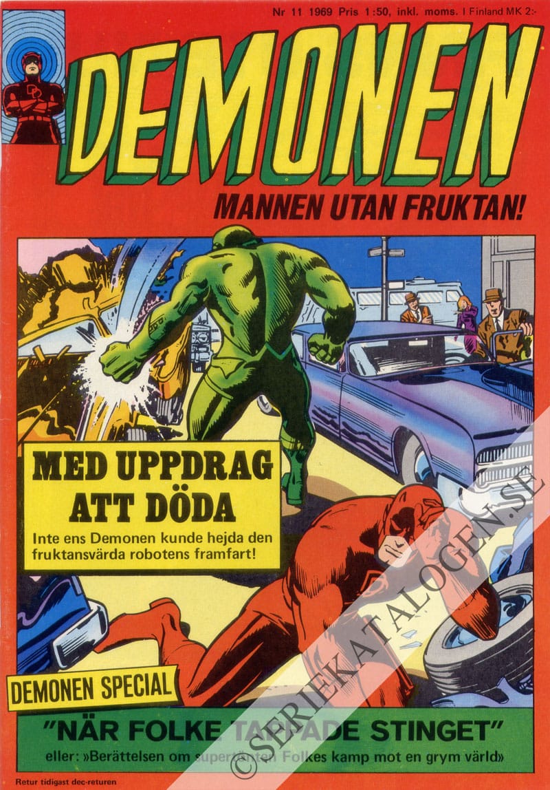 Framsida på Demonen #11 (1969)