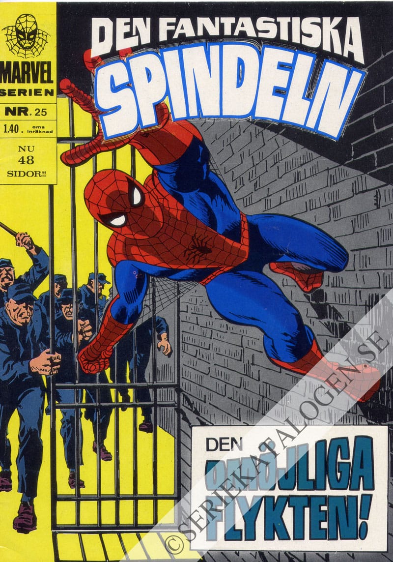 Framsida på Marvelserien Den omöjliga flykten! (1969)