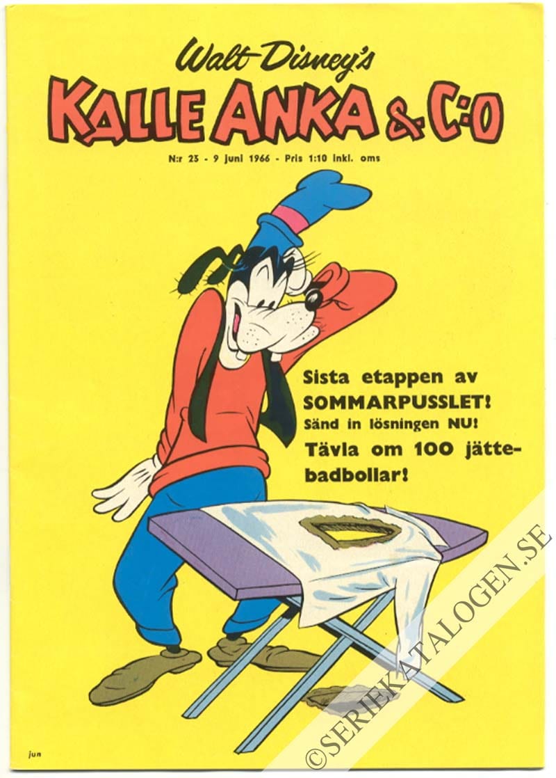 Framsida på Kalle Anka & C:o #23 (1966)