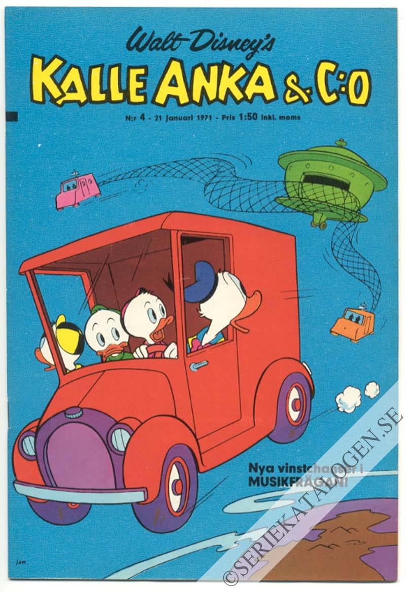 Framsida på Kalle Anka & C:o #4 (1971)
