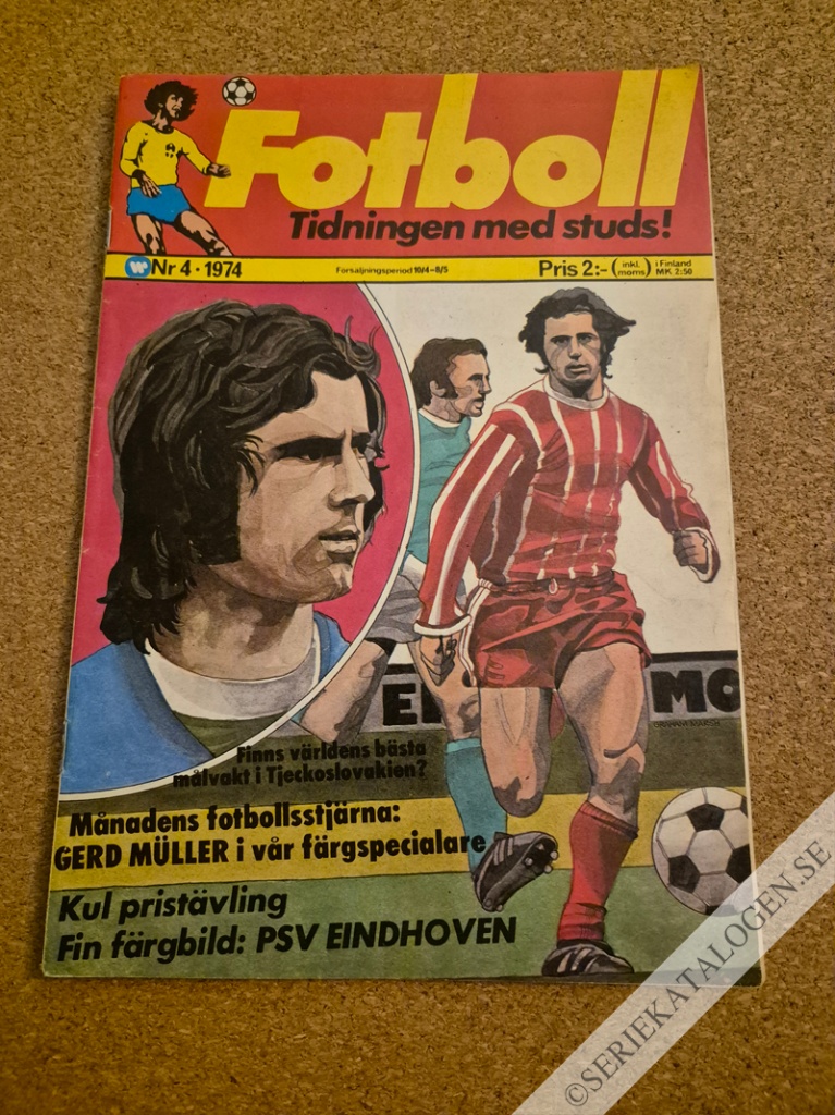 Framsida på Fotboll #4 (1974)