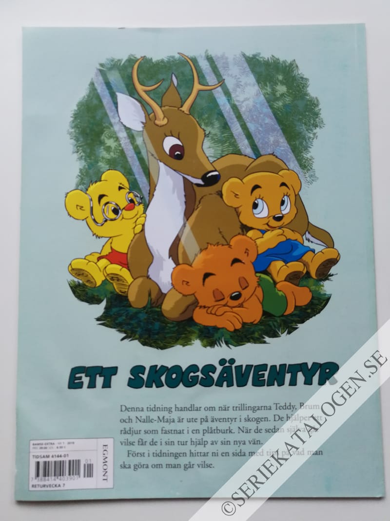 Baksida på Bamse sagoserier - Ett skogsäventyr (2019)