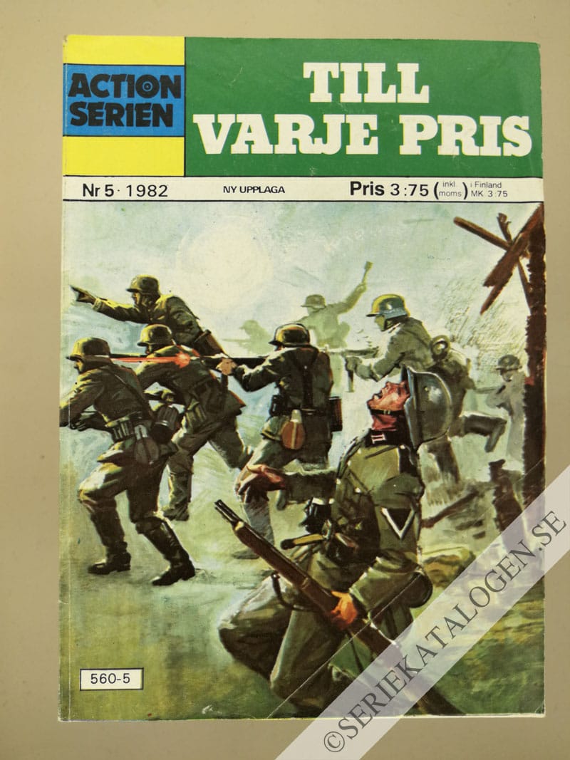Framsida på Actionserien #5 - Till varje pris (1982)