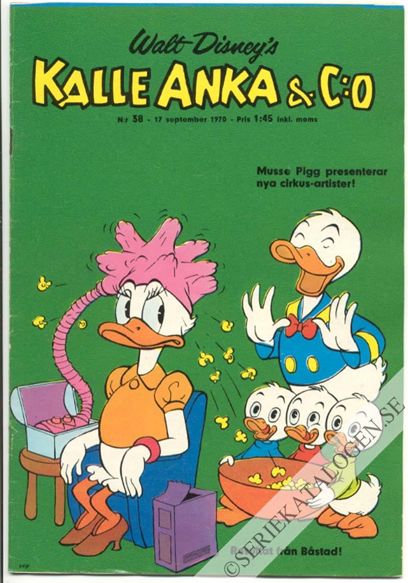 Framsida på Kalle Anka & C:o #38 (1970)