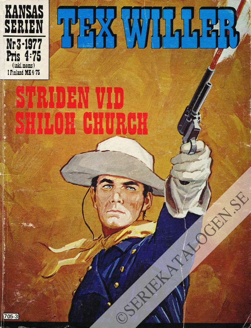 Framsida på Kansasserien Striden vid Shiloh church (1977)