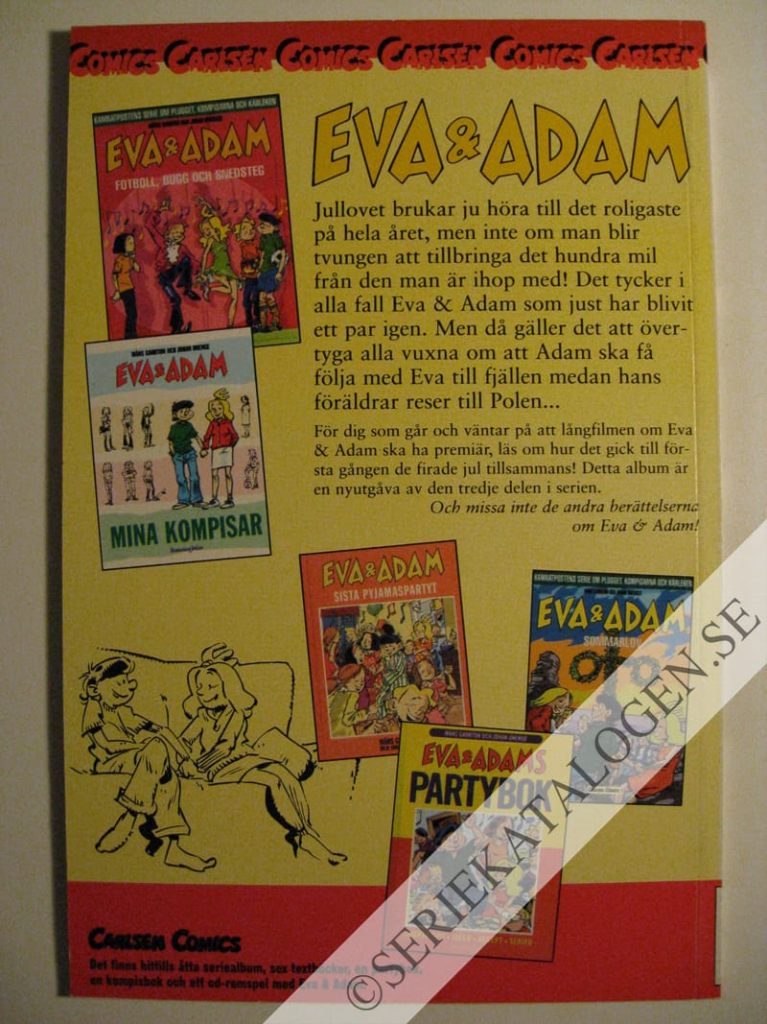 Baksida på Eva & Adam - Kramsnö och julkyssar (2000)