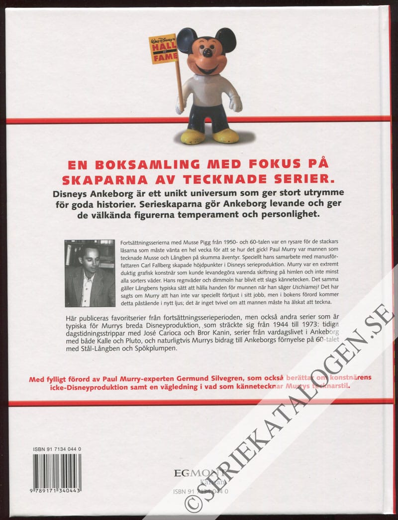 Baksida utan skyddsomslag på Paul Murry (2005)