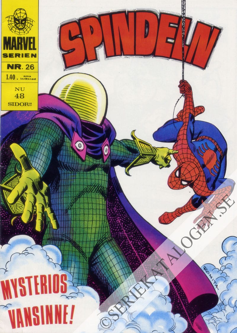 Framsida på Marvelserien Mysterios vansinne! (1969)