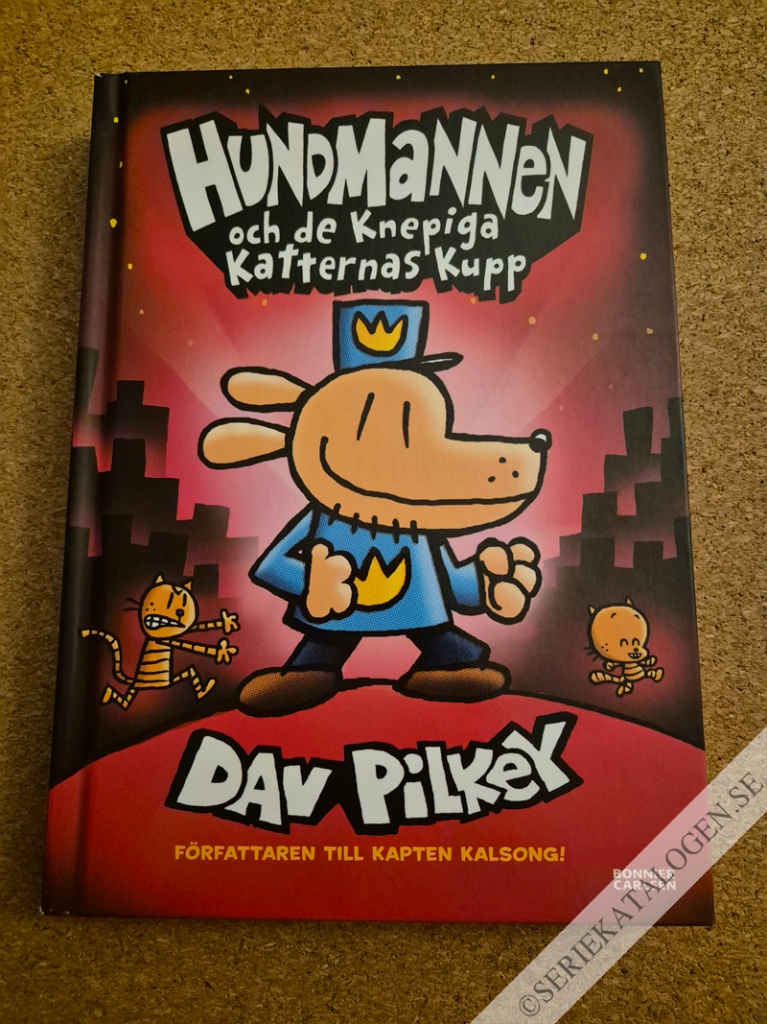 Framsida på Hundmannen Hundmannen och de knepiga katternas kupp (2021)