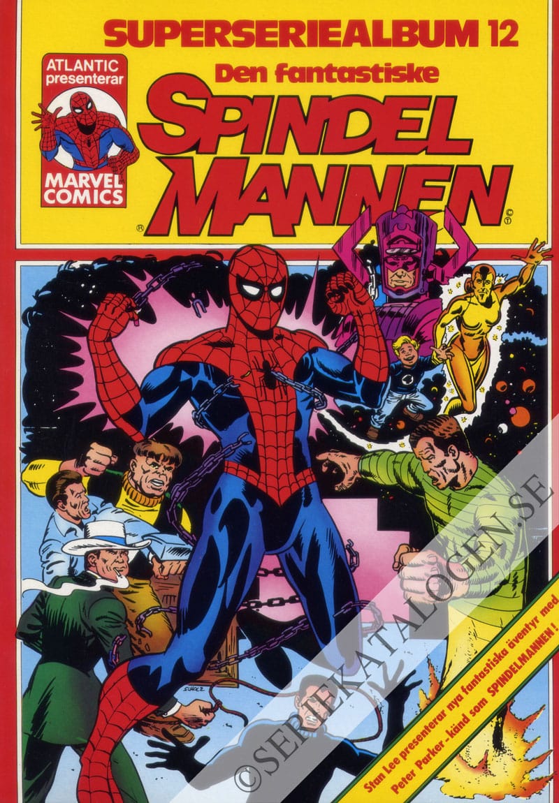 Framsida på Den fantastiske Spindelmannen Superseriealbum12 (1984)