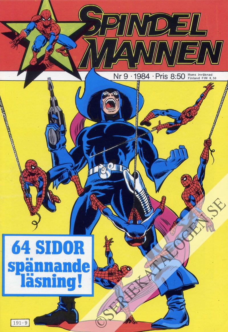 Framsida på Spindelmannen #9 (1984)