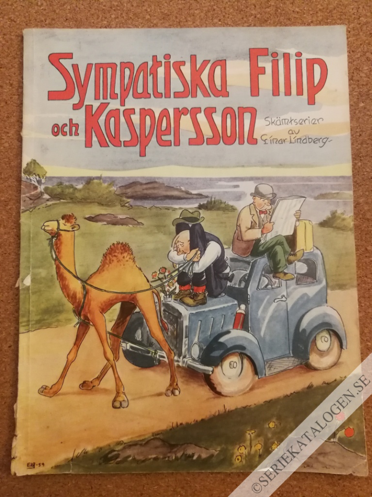 Framsida på Sympatiska Filip och Kaspersson (1959)