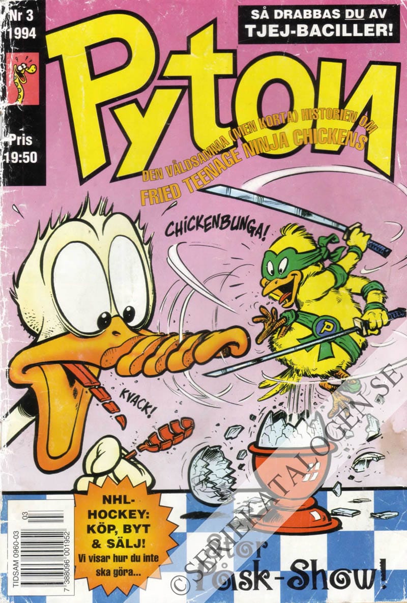 Framsida på Pyton #3 (1994)