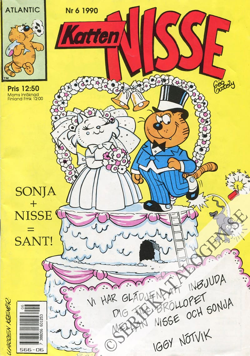 Framsida på Katten Nisse #6 (1990)