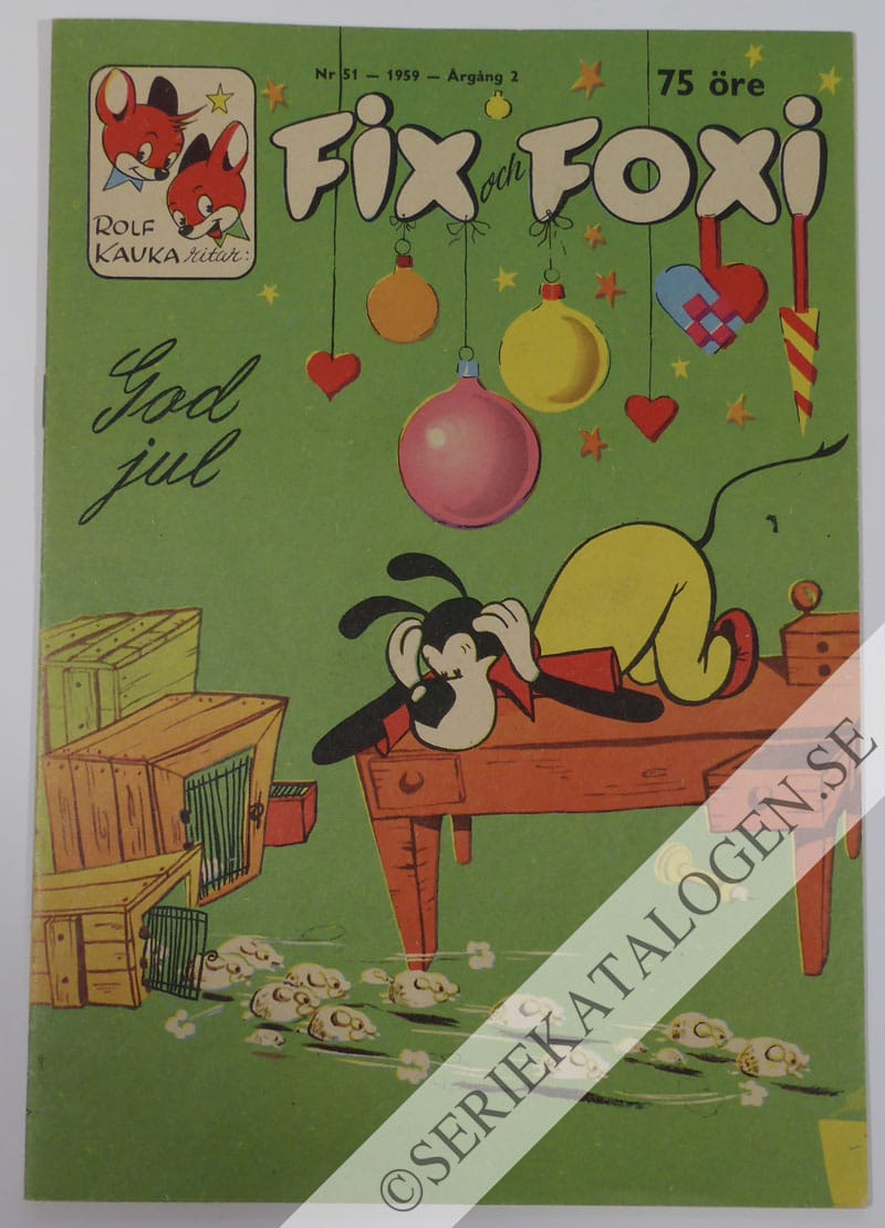 Framsida på Fix och Foxi #51 (1959)