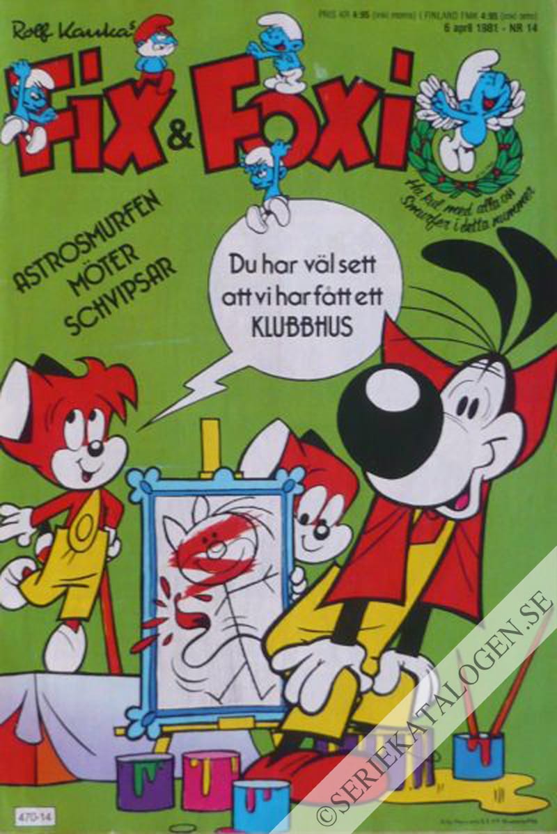 Framsida på Fix och Foxi #14 (1981)