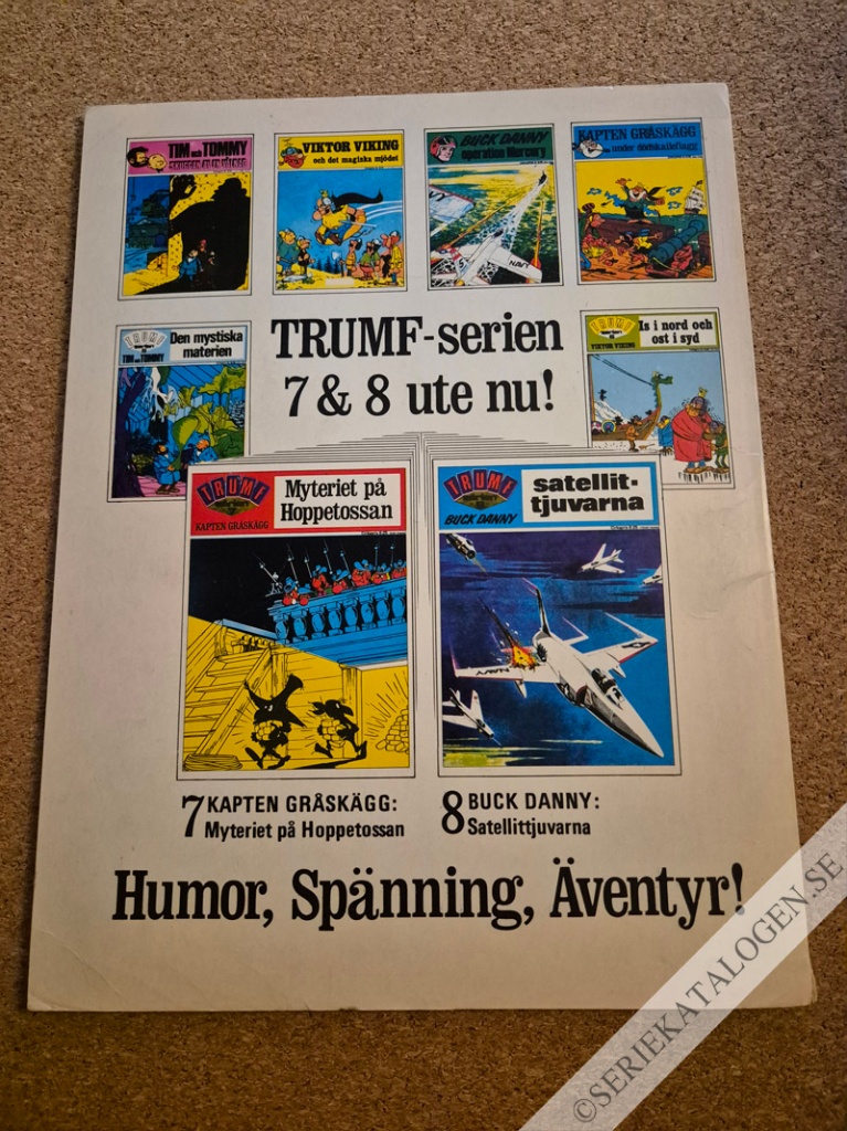 Baksida på Buck Danny - Satellittjuvarna (1972)