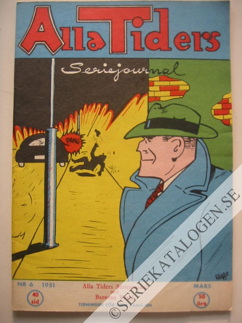 Framsida på Alla tiders seriejournal #6 (1951)